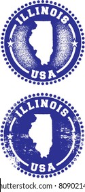 Illinois USA Stamps