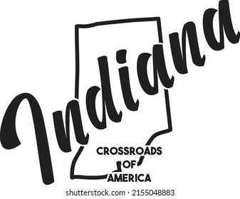 Illinois vector illustration. Prairie State nickname. United States of America outline silhouette. Hand-drawn map of US territory. Image for the USA poster, banner, t-shirt, print, decor
