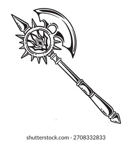 illiustration art hand drawn black and white engraving exe tattoo and t-shirt design