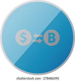 illlustration of modern icon bitcoin