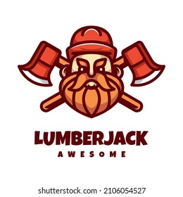 Illlustration vector graphic of Lumberjack, good for logo design