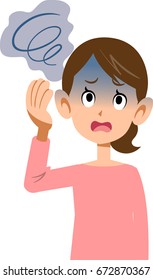 Illness female vertigo upper body
