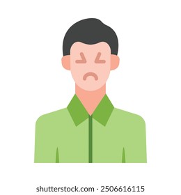 Icono de diseño plano de la enfermedad para el personal y el Uso comercial