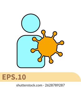illness icons  symbol vector elements for infographic web