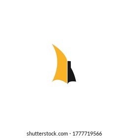 illuatration logo vector sail templet
