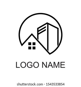 illuatration of property logo for real estate or apartment