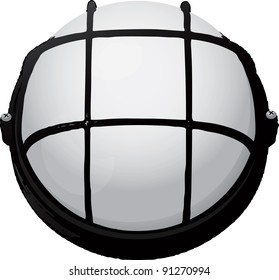 Illuminant used in production or technical areas. Vector illustration.