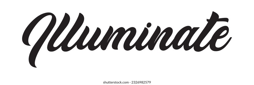 Illuminate - custom calligraphy text