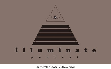 ILLUMINATE logo symbol design vector