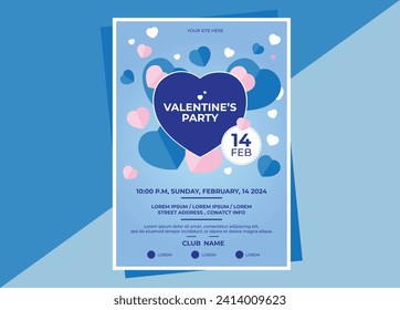 Illuminate romance with my Valentine's Day party flyer templates. Unique designs to spark love and set the perfect mood for a memorable night. #partyflyer #valentineday