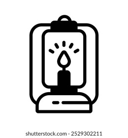 Illuminate your designs with our Oil Lamp Vector Icon! Perfect for adding vintage charm.