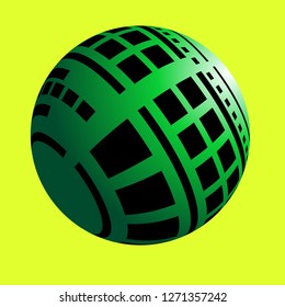 illuminated ball illustration,technology and background