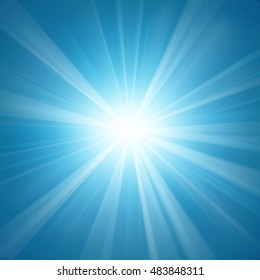 Illuminated blue light background