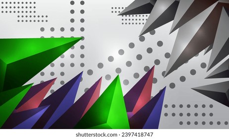 Illuminated green krypton wallpaper with light effects