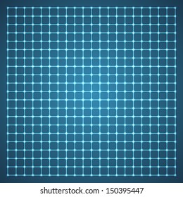 Illuminated Grid. Vector Illustration.