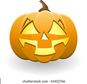 Illuminated Halloween pumpkin