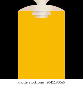 Illuminated high light, text message background for banner, poster and flyer, advertising and announcement. Yellow ray, illuminated board. Vector illustration