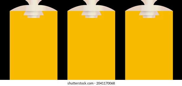 Illuminated high light, text message background for banner, poster and flyer, advertising and announcement. Yellow ray, illuminated board. Vector illustration