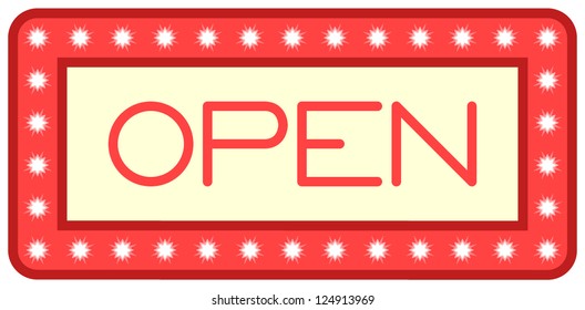 Illuminated Open Sign