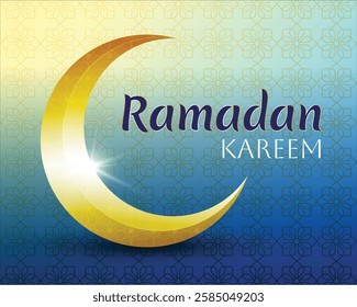 Illuminated Ramadan Kareem by the Grace of the- Crescent Moon