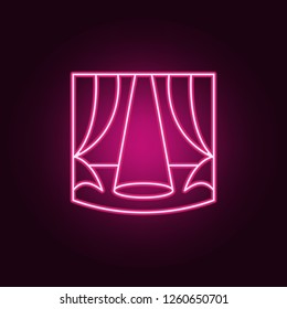 illuminated scene icon. Elements of Spotlight in neon style icons. Simple icon for websites, web design, mobile app, info graphics