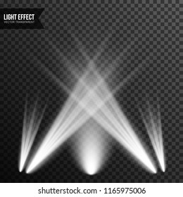 Illuminated scene, spotlight, stage, light effect vector transparent