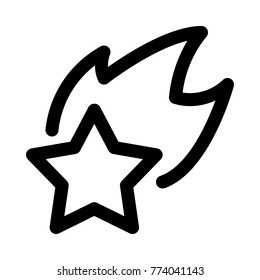 Illuminated shooting star