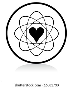 illuminated sign - WHITE version - nuclear love