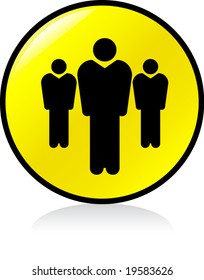 illuminated sign - YELLOW version - team symbol