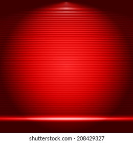 Illuminated stage podium for award ceremony vector illustration realistic home related blinds isolated on white background  