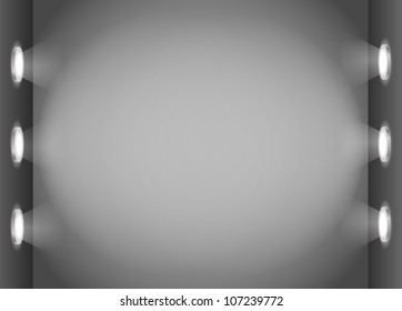 Illuminated wall template. Ready for your text