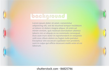 Plantilla de pared iluminada. Listo para tu texto