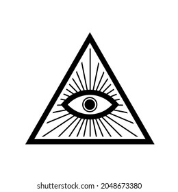 Illuminati Group Illuminate Enlightened Organisation Secret Society Logo Symbol Icon Emblem Badge Vector