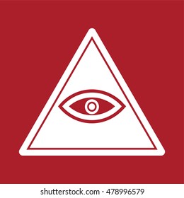 Illuminati icon . Vector illustration