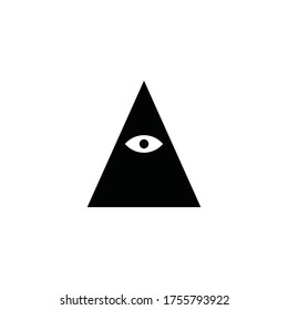 
illuminati icon vector sign symbol isolated