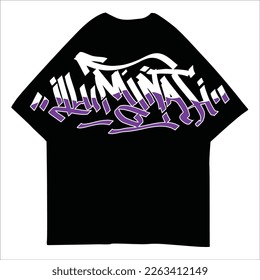 Illuminati Lettering Illustration for tshirt design,Typography,Graffiti, poster, on white background eps 10