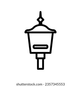 Illuminating Christmas Lamps Line Icon