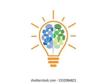 Illuminating Ideas A Creative Brainstorm Depicted as a Lightbulb Symbolizing Innovation and Intelligence with Interconnected Networks