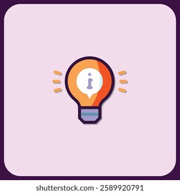 Illuminating Information: A Bright Idea Icon