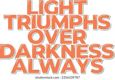 An illuminating lettering design symbolizing the victory of light over darkness during Diwali.