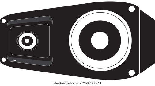Iluminación del altavoz con un contorno de estilo sencillo