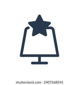 Illuminating Night Lamp Vector Icon Illustration for Subdued Nights