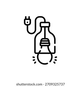 Símbolo de Vector iluminador para la luz de la lámpara, ideal para el hogar, la decoración y los diseños de energía