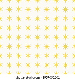 ILLUMINATING YELLOW STARS SEAMLESS PATTERN 
