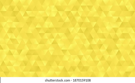 Illuminating Yellow Triangle Seamless Vector Pattern. 2021 Color Trend. Sparkling Golden Gradient Polygonal Background.
Glowing 3D Low Poly Geometric Texture. Repeating Pattern Tile Swatch Included.
