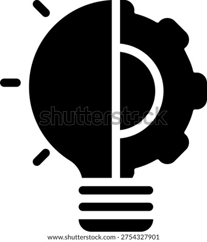 illumination glyph icon illustration vector