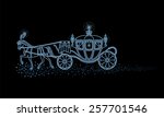 Illumination of the horse-drawn carriage and the night sky