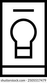 illumination icon. Thin linear style design isolated on white background