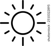 illumination line icon illustration vector