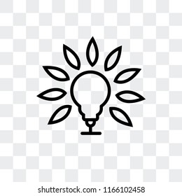 Illumination vector icon isolated on transparent background, Illumination logo concept